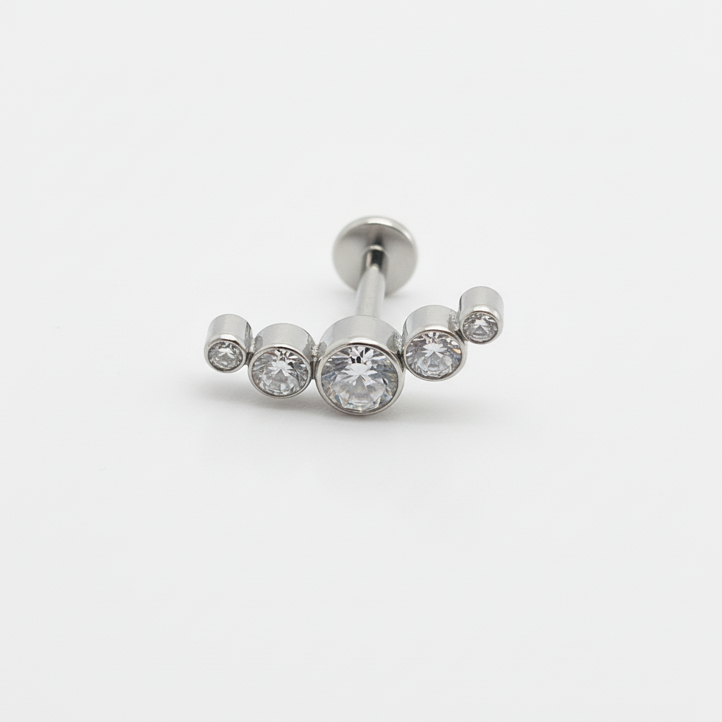 Graduated Crystal Arc Labret