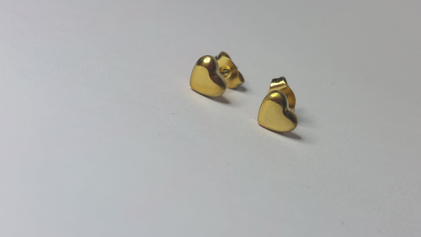 Heart Stud Earrings