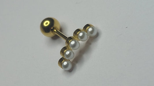Pearl Bar Cartilage Earring