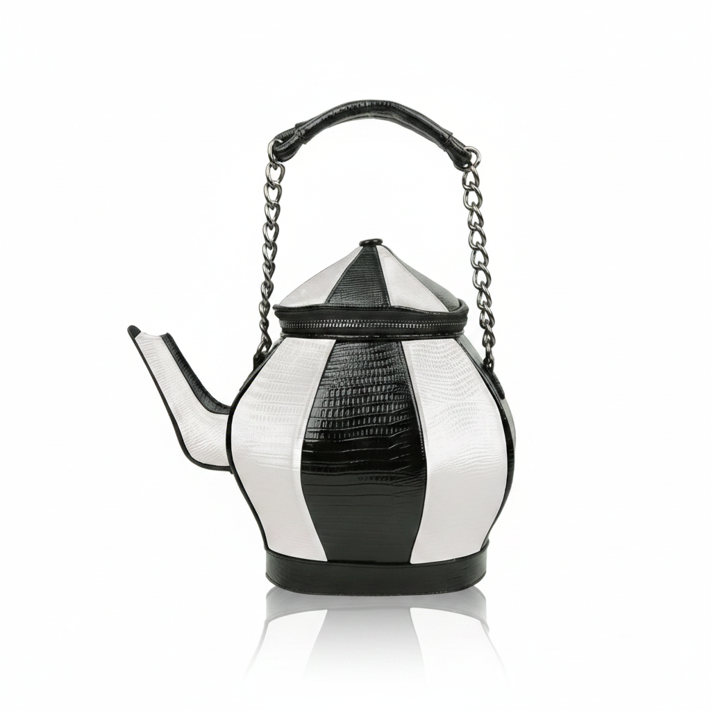 Black & White Teapot Bag