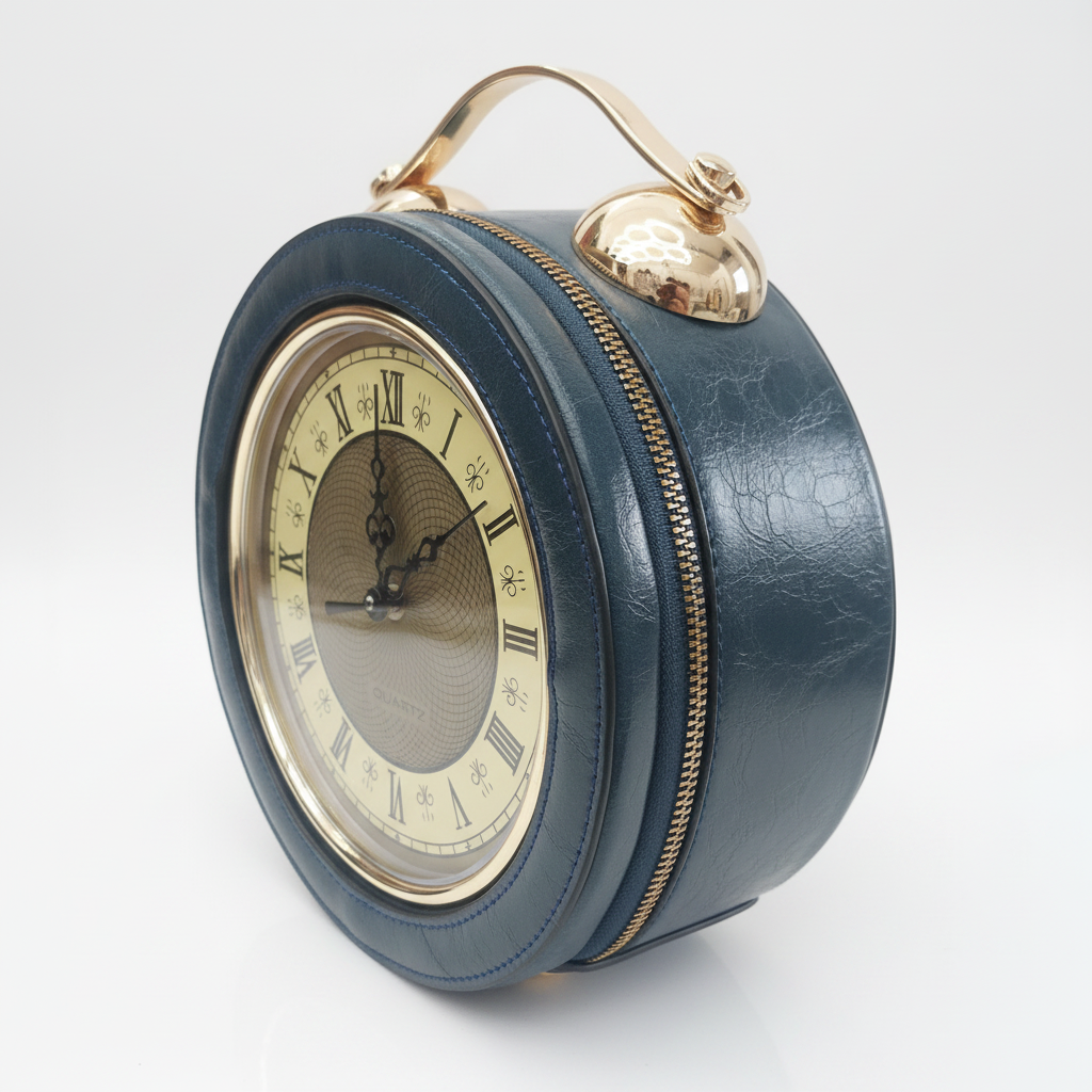 Clock Bag - Side Zipper Correct Blue