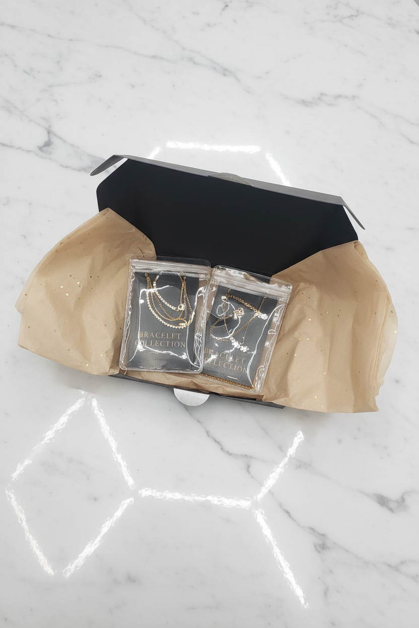 HoneyAdore open box with jewellery pouch