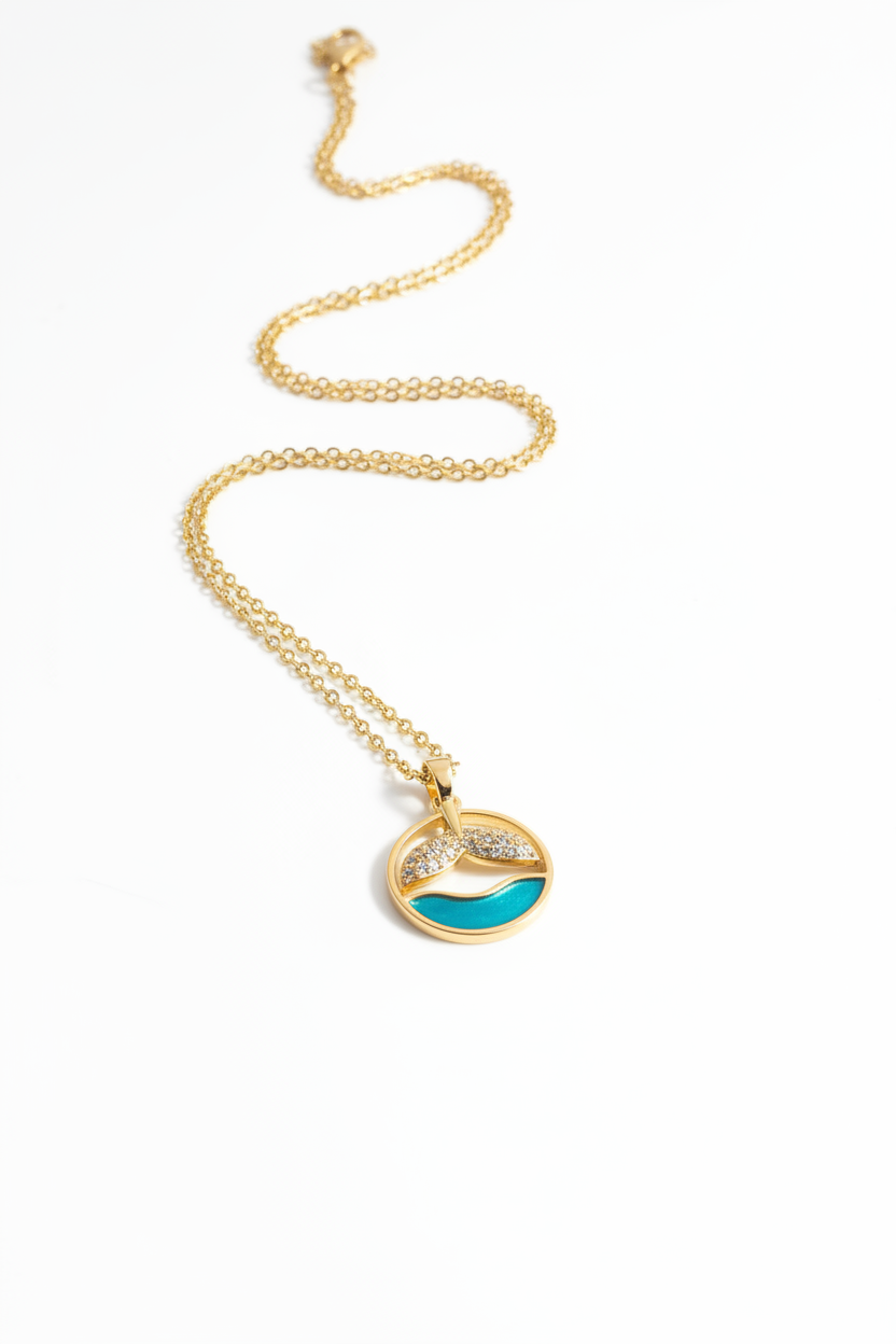 Mermaid Tail Ocean Necklace