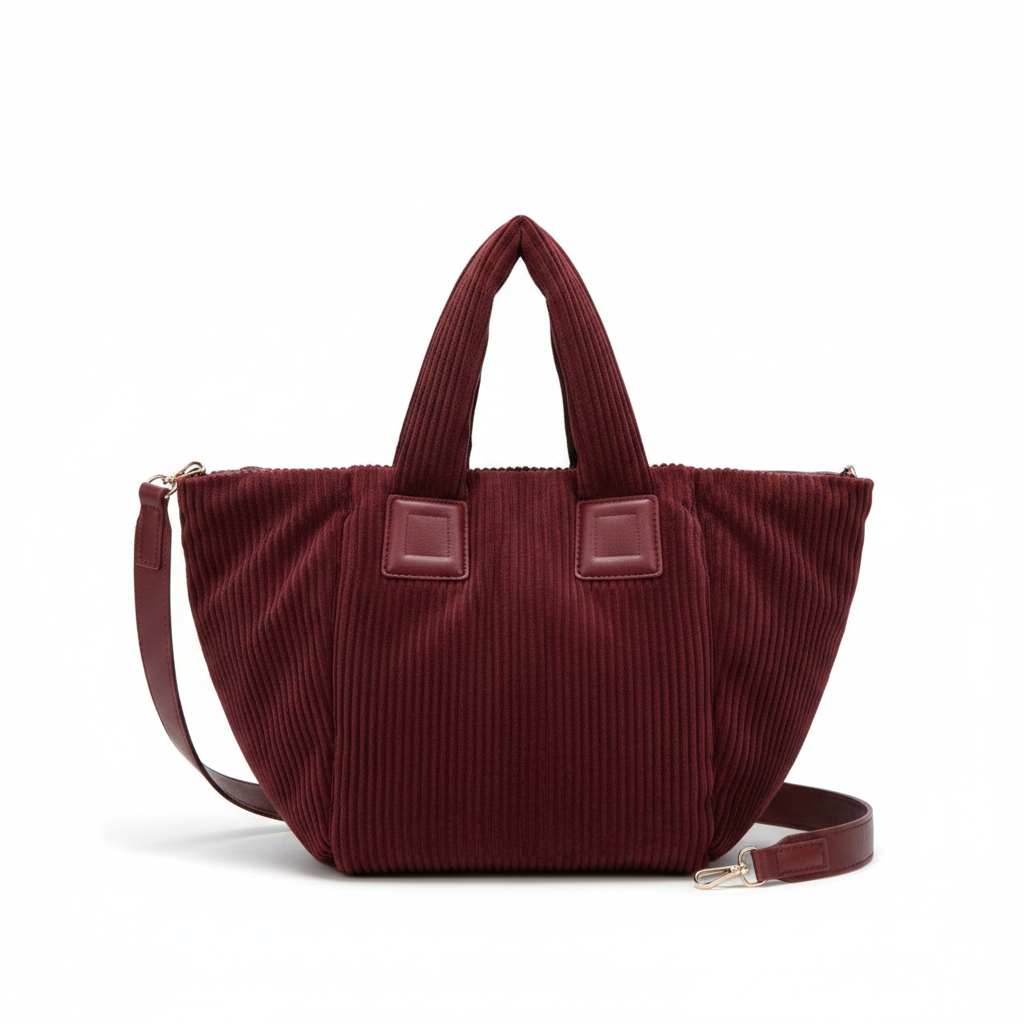 Pleated Tote Bag