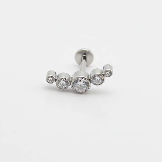 Graduated Crystal Arc Labret