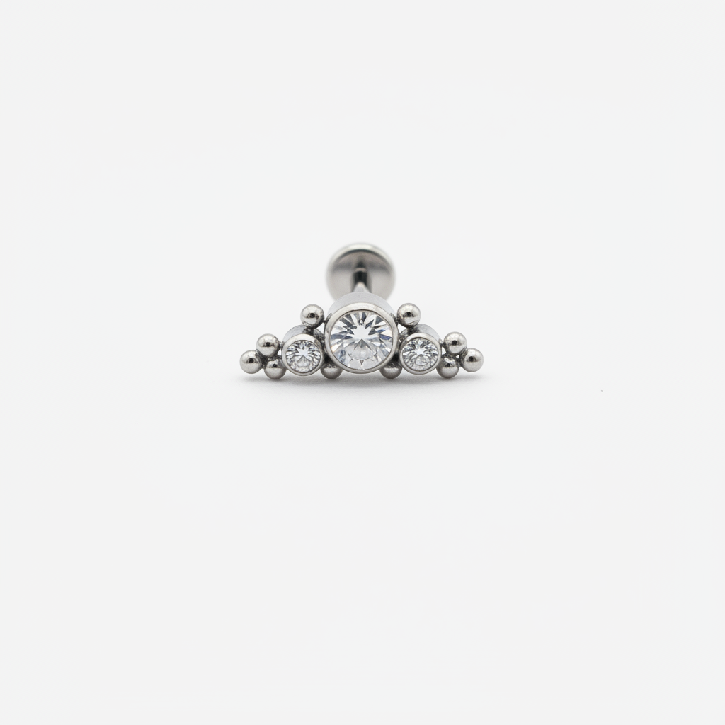 Crystal & Ball Cluster Labret