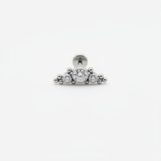 Crystal & Ball Cluster Labret
