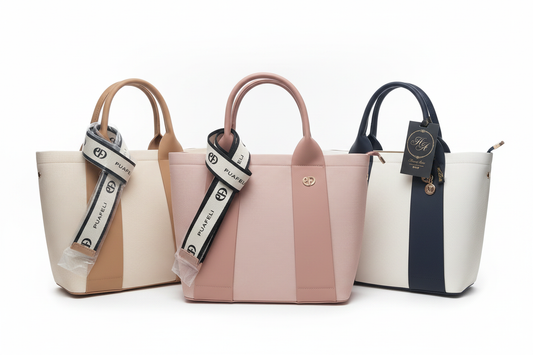 Puafeli Structured Canvas Tote Bag