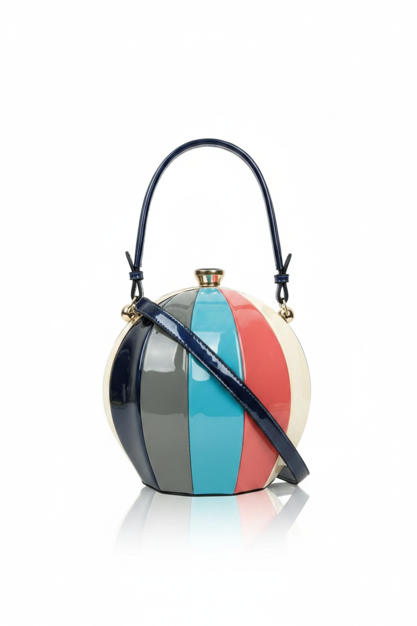 Multicolour Round Handbag