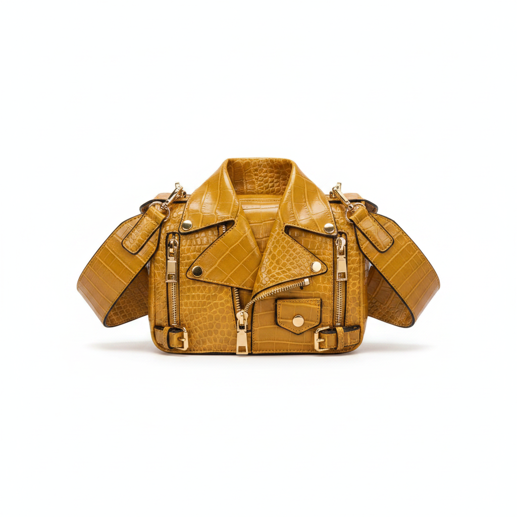 Mustard Biker Jacket Bag