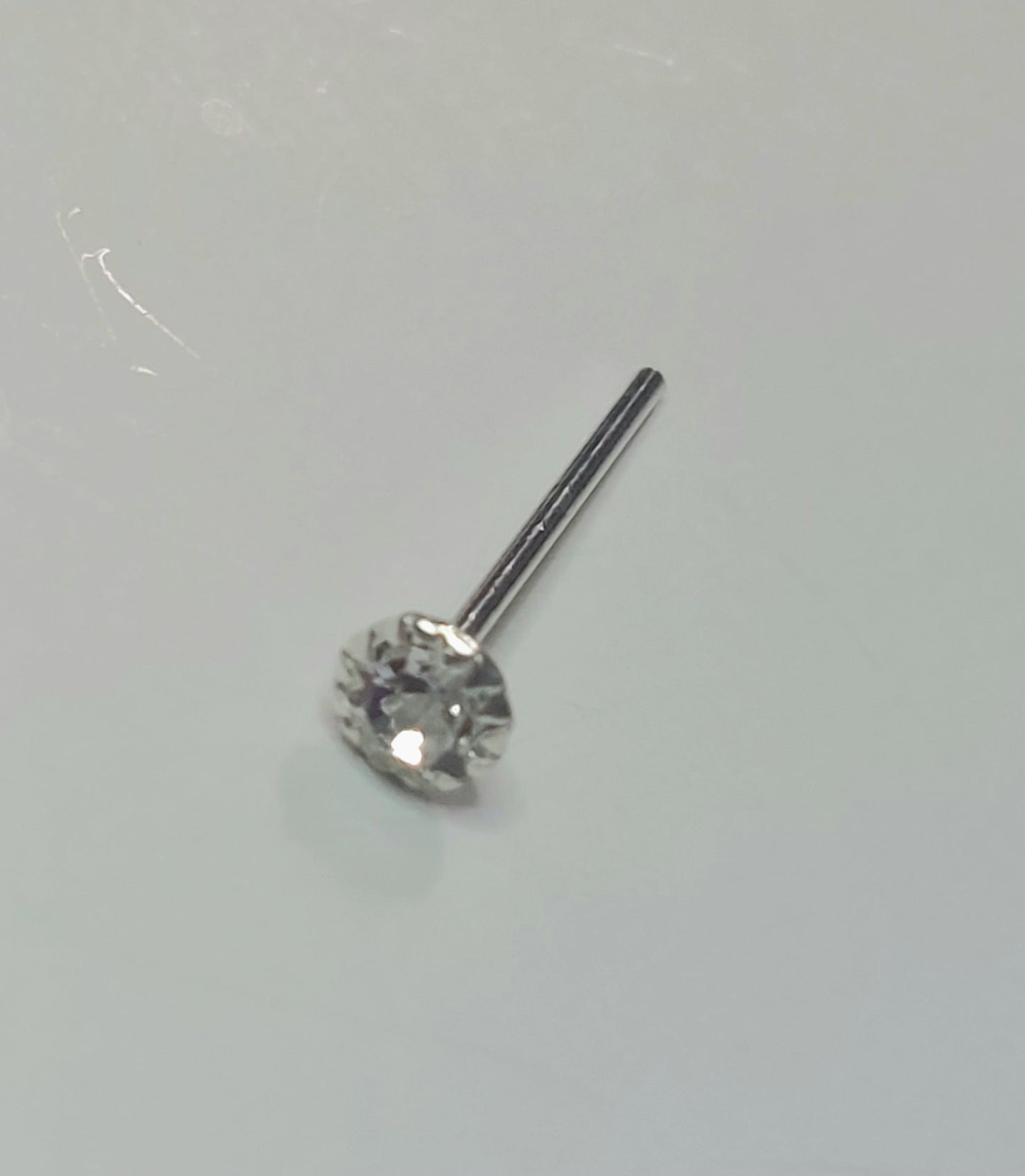 S925 Sterling Silver Crystal Nose Stud