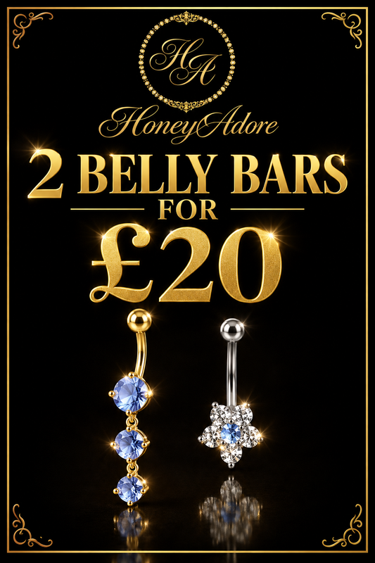2 for £20 on all belly bars