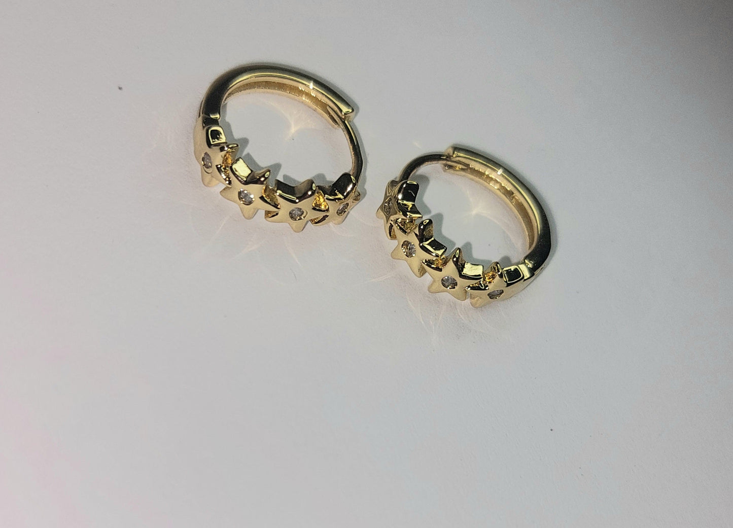 Star Hoop Earrings
