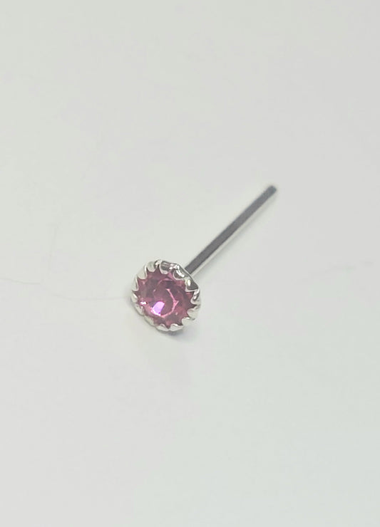 S925 Sterling Silver Crystal Nose Stud