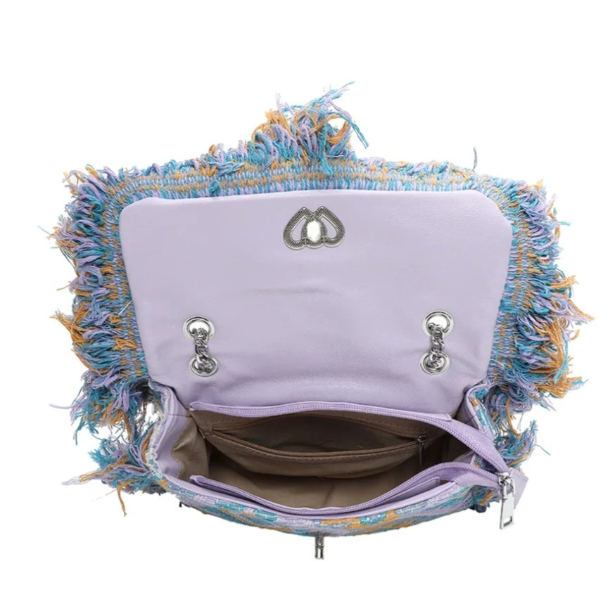 Boho Fringe Chain Shoulder Bag