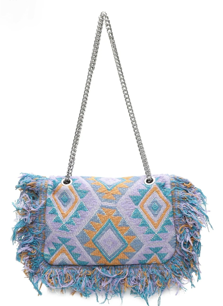 Boho Fringe Chain Shoulder Bag