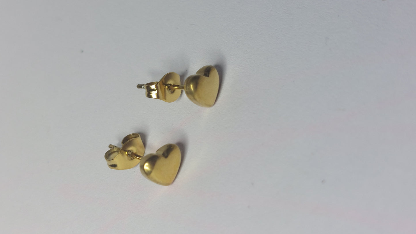 Heart Stud Earrings