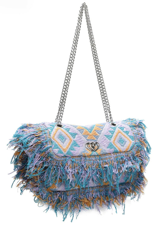 Boho Fringe Chain Shoulder Bag