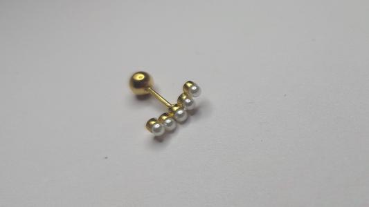 Pearl Bar Cartilage Earring