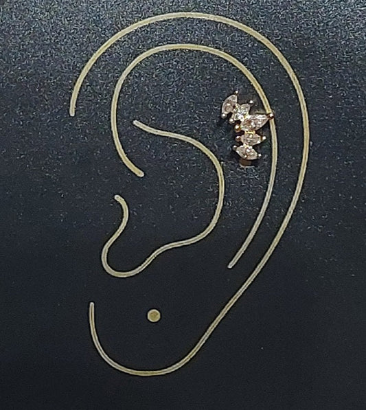 Marquise Cartilage Earring