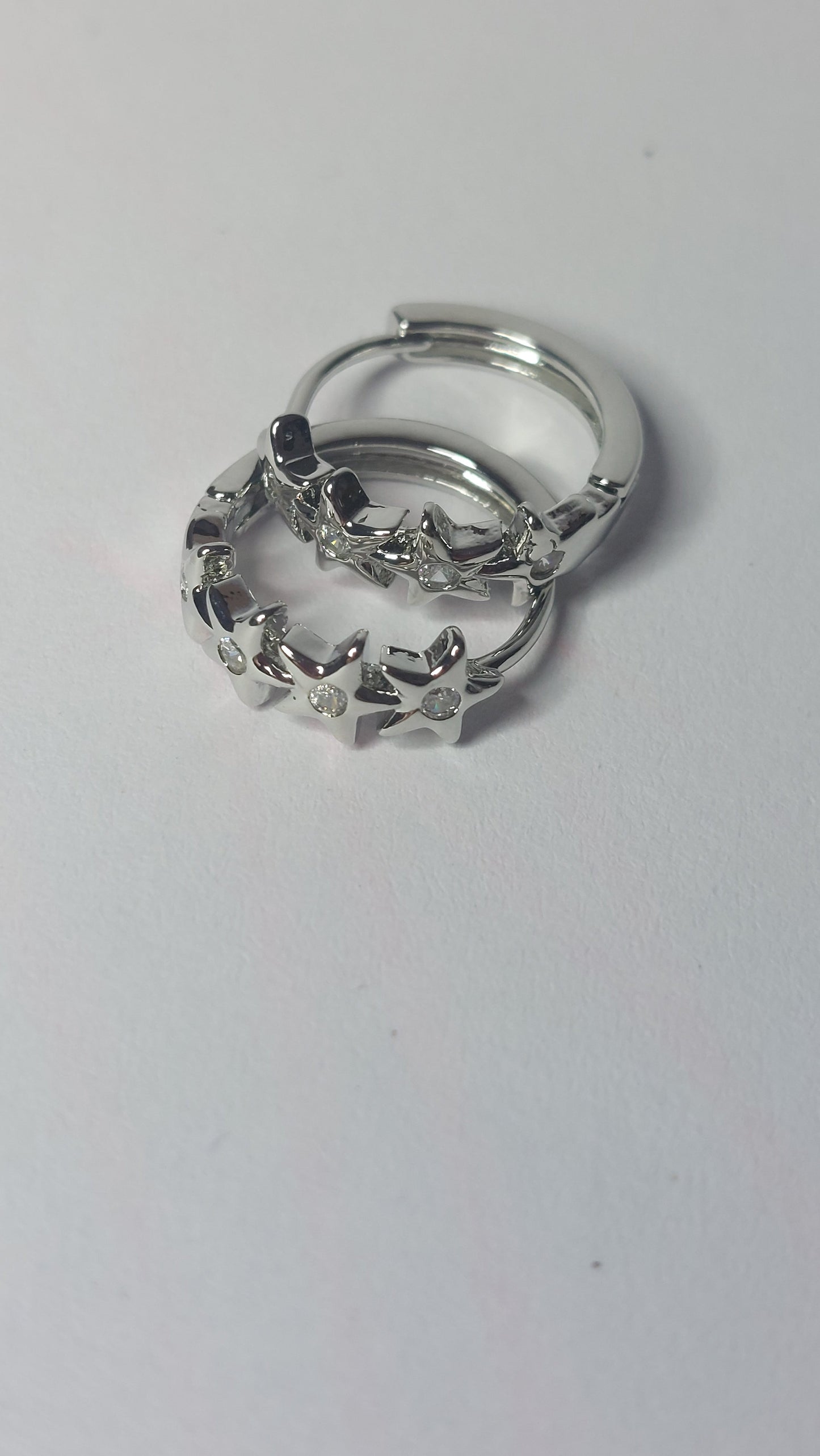 Star Hoop Earrings