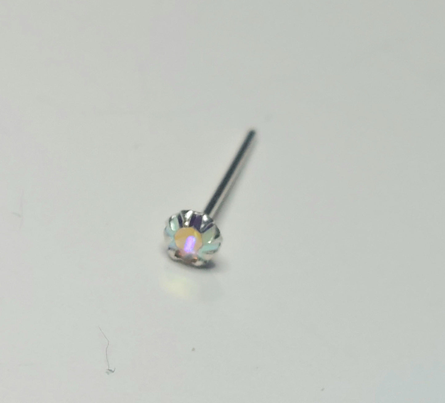 S925 Sterling Silver Crystal Nose Stud