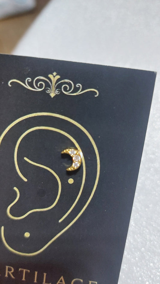 Moon Cartilage Earring