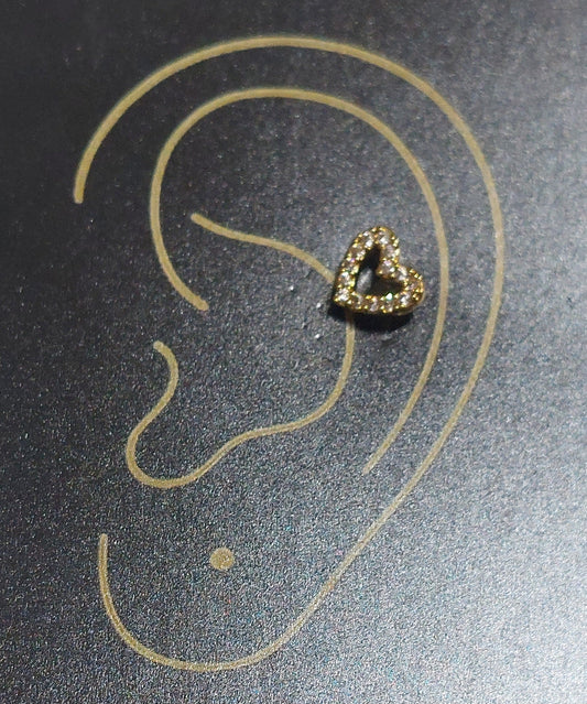 Heart Cartilage Earring