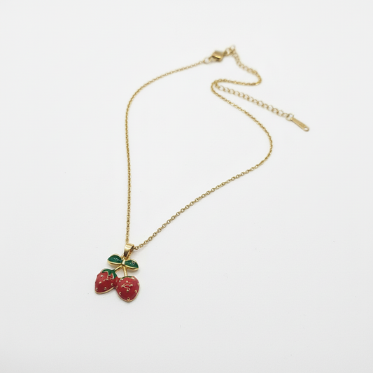 Strawberry Charm Necklace