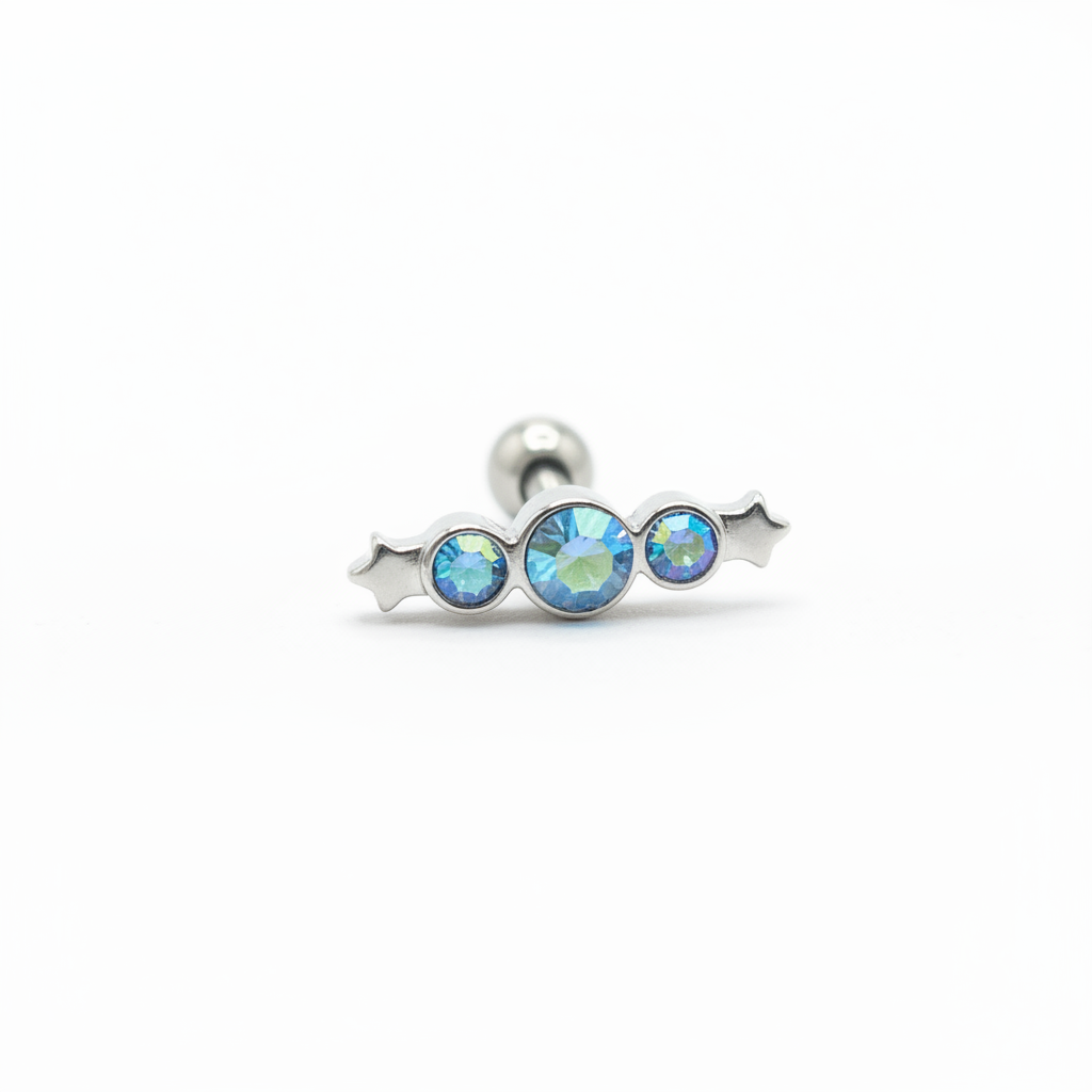 Titanium Cartilage Earring - Side